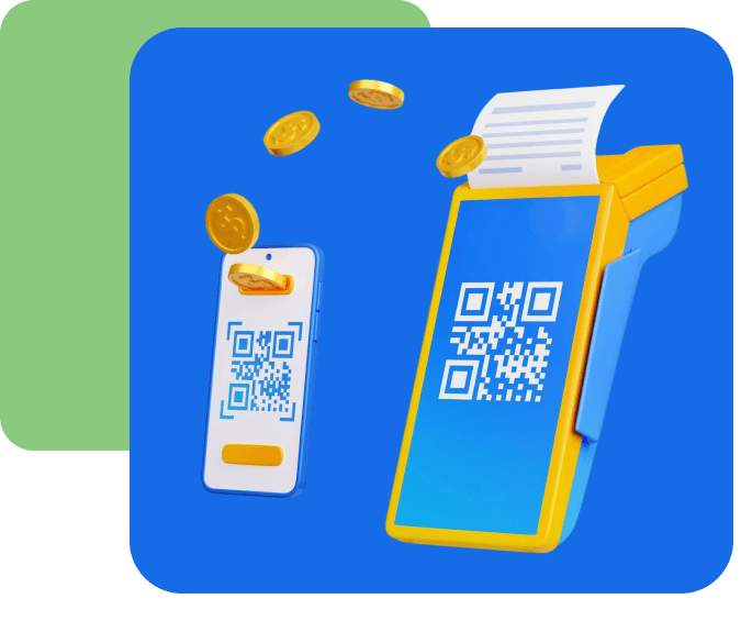 POS-терминал+QR