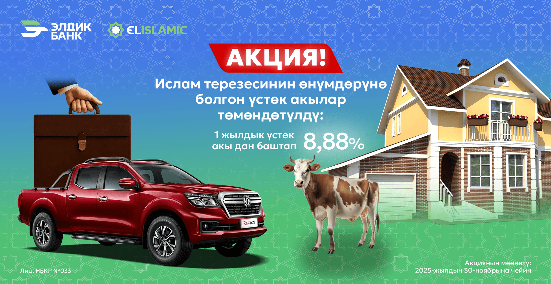 Терезенин исламдык продуктуларына боюнча үстөк төлөмү төмөндөдү